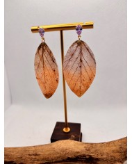 EDICIÓN LIMITADA pendientes artesanos de hoja natural