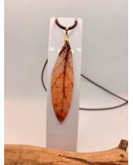 COLLAR ARTESANO DE HOJA NATURAL