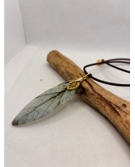 COLLAR ARTESANO DE HOJA NATURAL