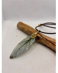 COLLAR ARTESANO DE HOJA NATURAL
