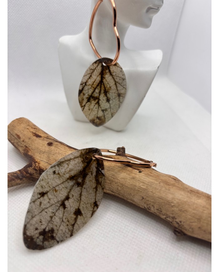 EDICIÓN ESPECIAL PENDIENTES ARTESANOS DE HOJA NATURAL