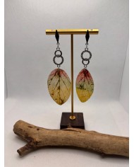 EDICIÓN ESPECIAL pendientes artesanos de hoja natural