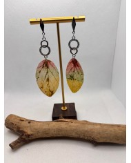 EDICIÓN ESPECIAL pendientes artesanos de hoja natural