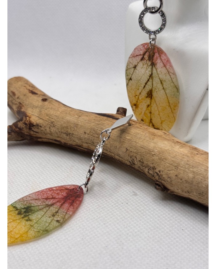 EDICIÓN ESPECIAL pendientes artesanos de hoja natural