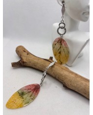 EDICIÓN ESPECIAL pendientes artesanos de hoja natural
