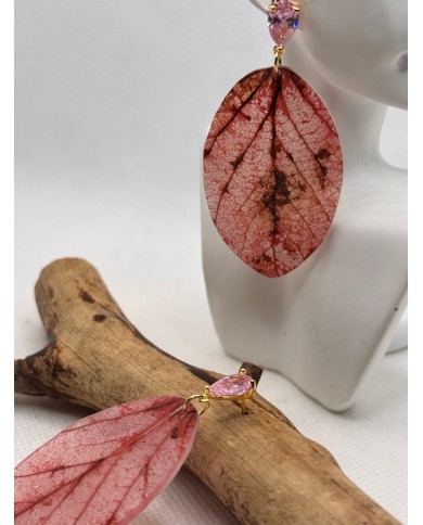 EDICIÓN LIMITADA pendientes artesanos de hoja natural