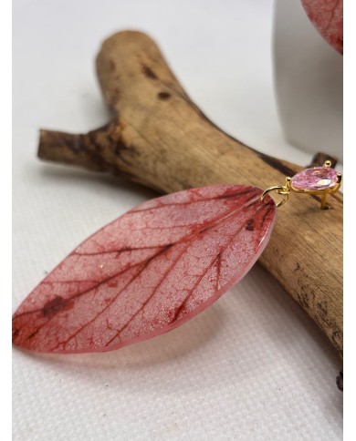 EDICIÓN LIMITADA pendientes artesanos de hoja natural