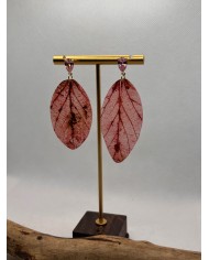 EDICIÓN LIMITADA pendientes artesanos de hoja natural
