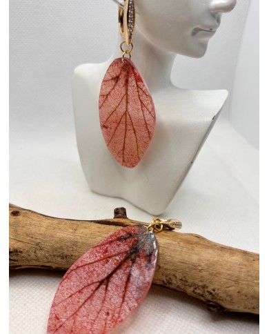 EDICIÓN LIMITADA pendientes artesanos de hoja natural