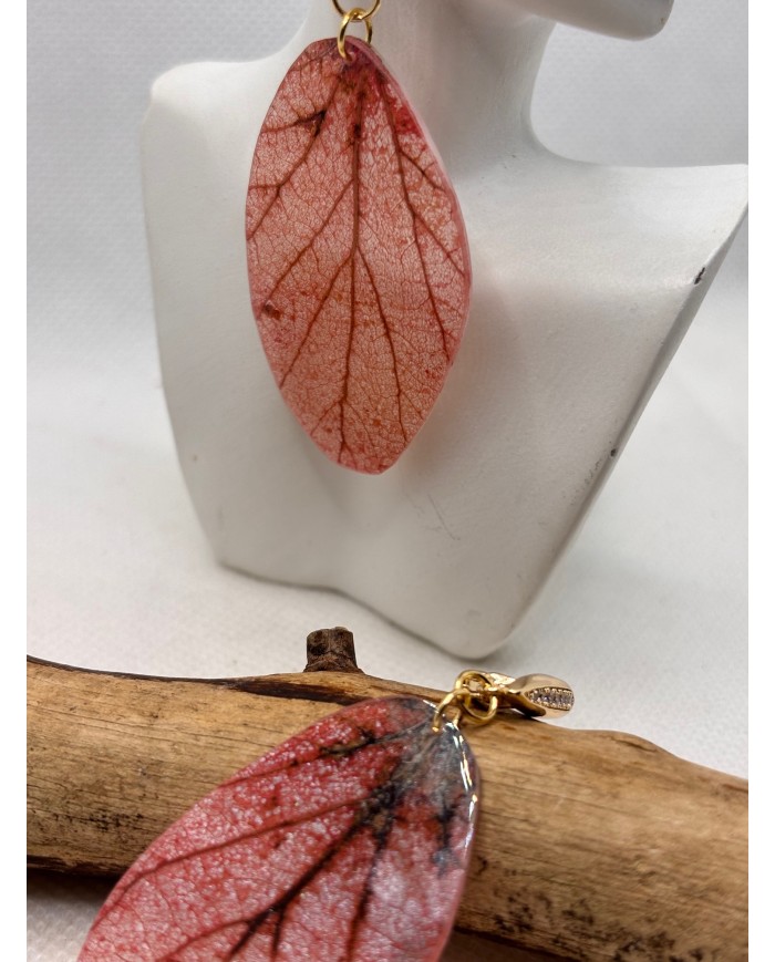EDICIÓN LIMITADA pendientes artesanos de hoja natural