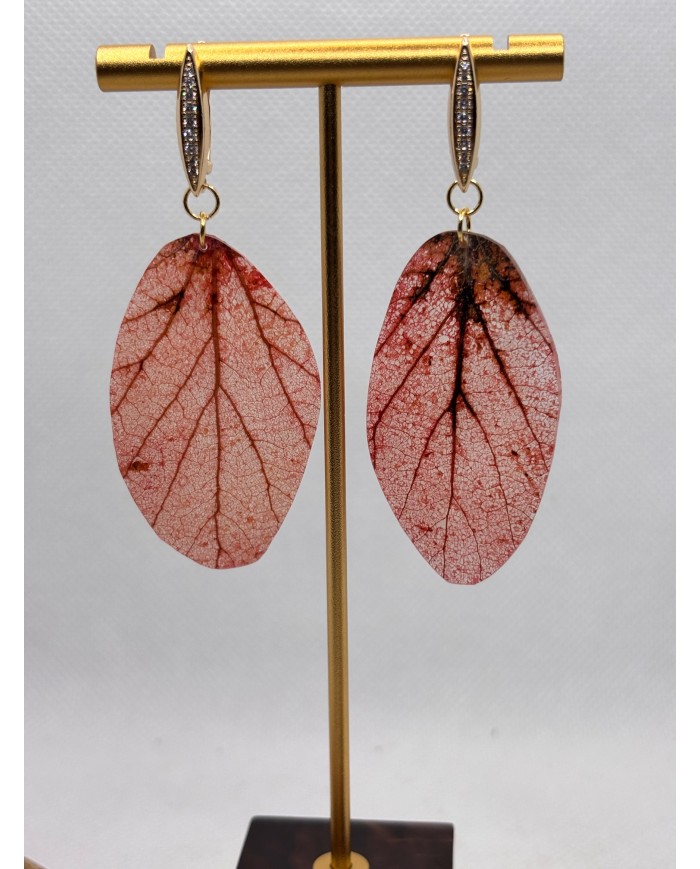 EDICIÓN LIMITADA pendientes artesanos de hoja natural