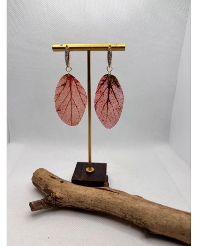 EDICIÓN LIMITADA pendientes artesanos de hoja natural