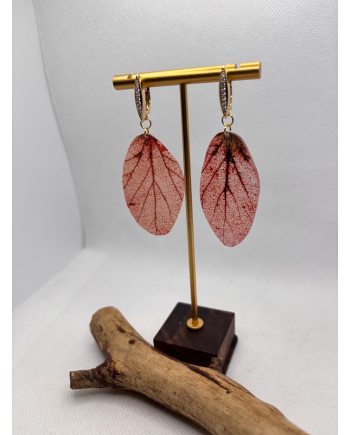 EDICIÓN LIMITADA pendientes artesanos de hoja natural
