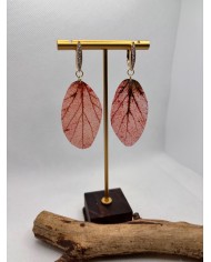 EDICIÓN LIMITADA pendientes artesanos de hoja natural
