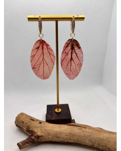 EDICIÓN LIMITADA pendientes artesanos de hoja natural
