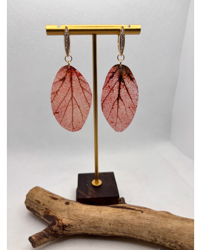 EDICIÓN LIMITADA pendientes artesanos de hoja natural