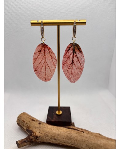 EDICIÓN LIMITADA pendientes artesanos de hoja natural