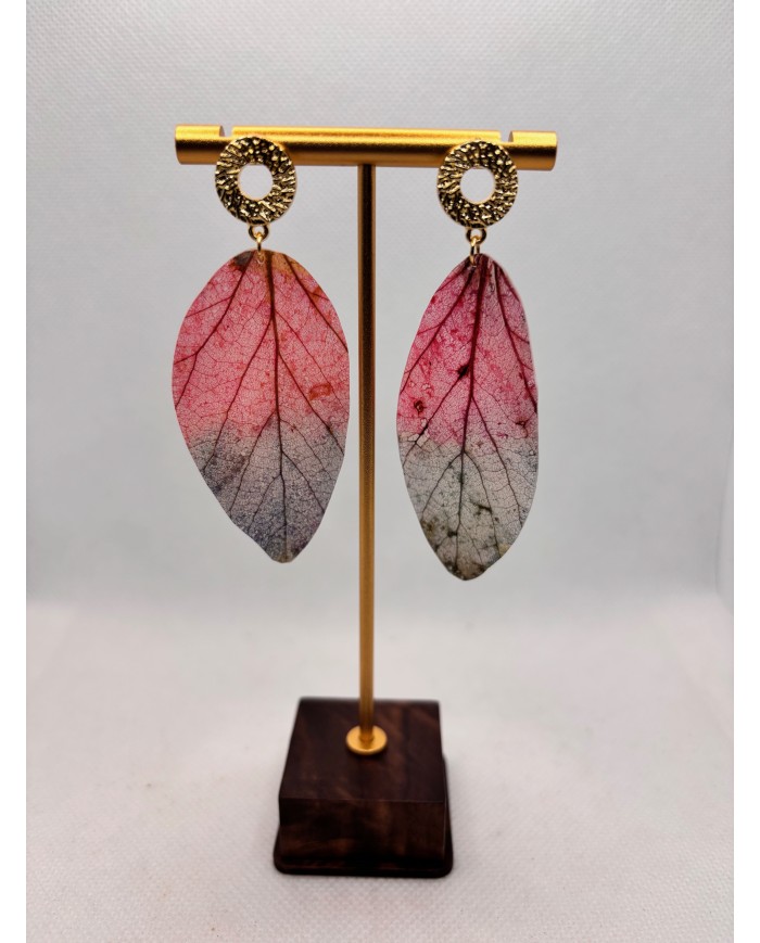 EDICIÓN LIMITADA pendientes artesanos de hoja natural