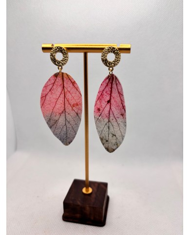 EDICIÓN LIMITADA pendientes artesanos de hoja natural