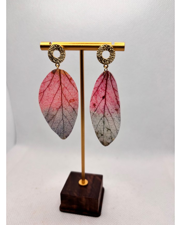 EDICIÓN LIMITADA pendientes artesanos de hoja natural