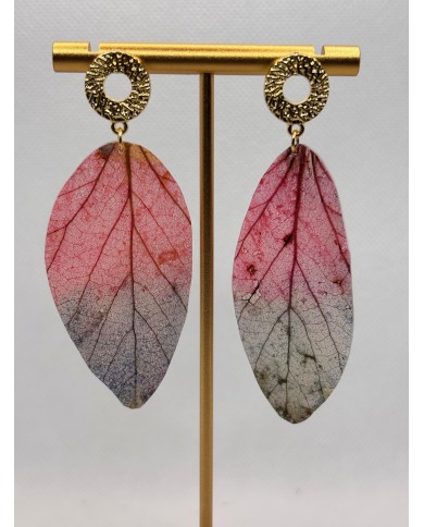 EDICIÓN LIMITADA pendientes artesanos de hoja natural