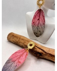 EDICIÓN LIMITADA pendientes artesanos de hoja natural