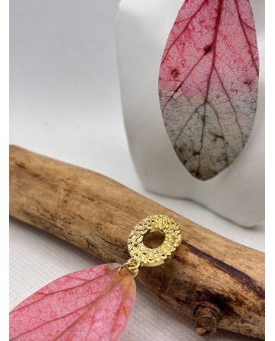 EDICIÓN LIMITADA pendientes artesanos de hoja natural