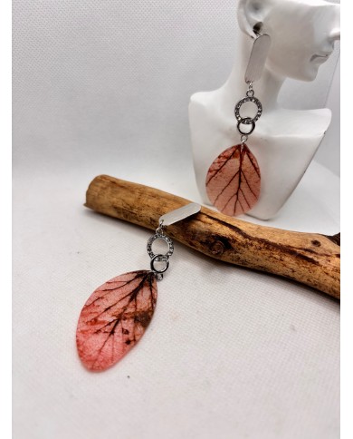 EDICIÓN LIMITADA pendientes artesanos de hoja natural