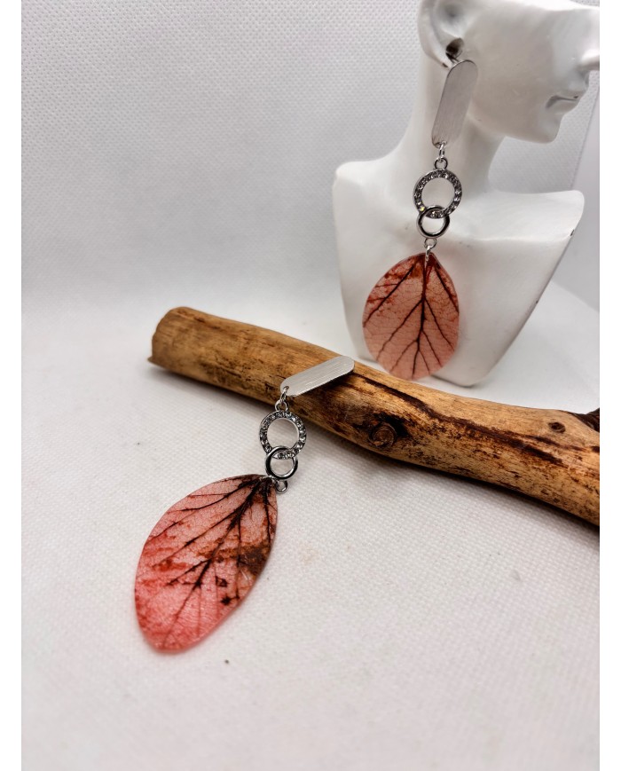 EDICIÓN LIMITADA pendientes artesanos de hoja natural
