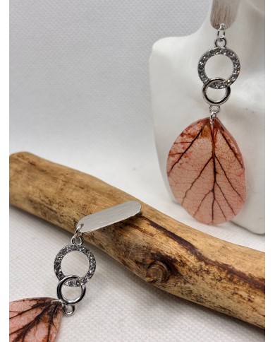 EDICIÓN LIMITADA pendientes artesanos de hoja natural