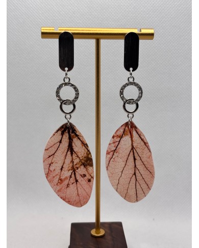EDICIÓN LIMITADA pendientes artesanos de hoja natural