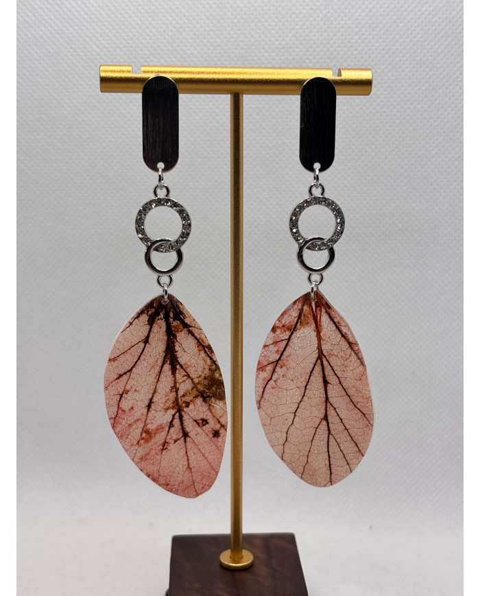 EDICIÓN LIMITADA pendientes artesanos de hoja natural