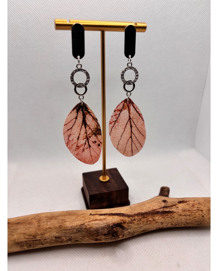 EDICIÓN LIMITADA pendientes artesanos de hoja natural
