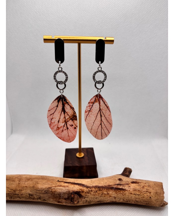 EDICIÓN LIMITADA pendientes artesanos de hoja natural