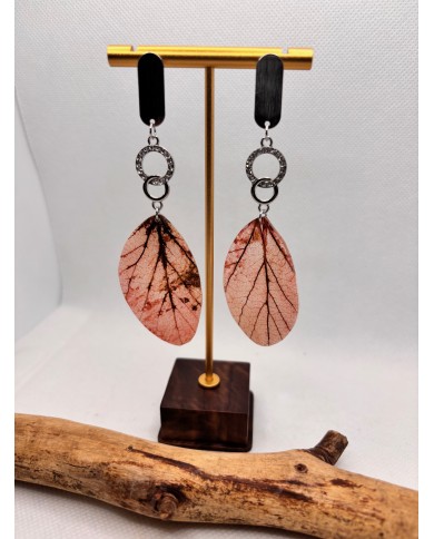 EDICIÓN LIMITADA pendientes artesanos de hoja natural