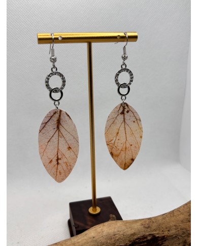 EDICIÓN LIMITADA pendientes artesanos de hoja natural