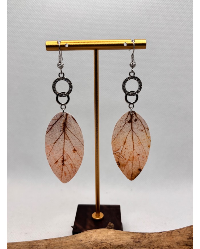 EDICIÓN LIMITADA pendientes artesanos de hoja natural