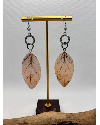 EDICIÓN LIMITADA pendientes artesanos de hoja natural