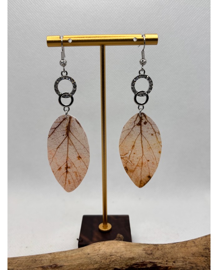 EDICIÓN LIMITADA pendientes artesanos de hoja natural