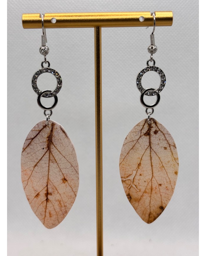 EDICIÓN LIMITADA pendientes artesanos de hoja natural