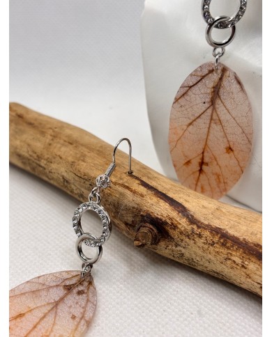 EDICIÓN LIMITADA pendientes artesanos de hoja natural