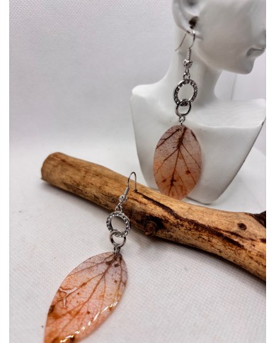 EDICIÓN LIMITADA pendientes artesanos de hoja natural