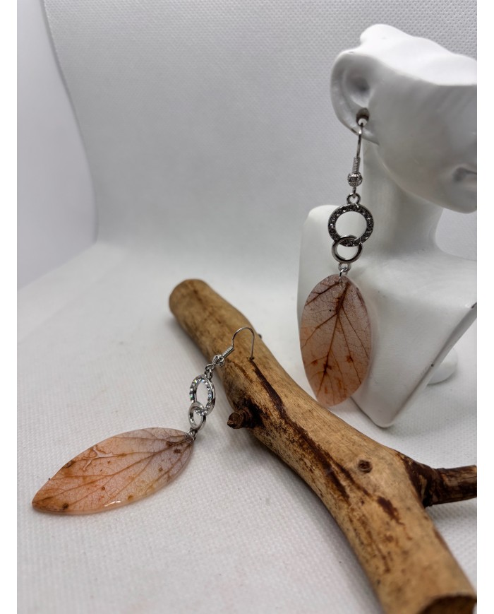 EDICIÓN LIMITADA pendientes artesanos de hoja natural