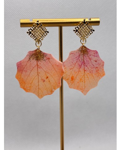 EDICIÓN LIMITADA pendientes artesanos de hoja natural