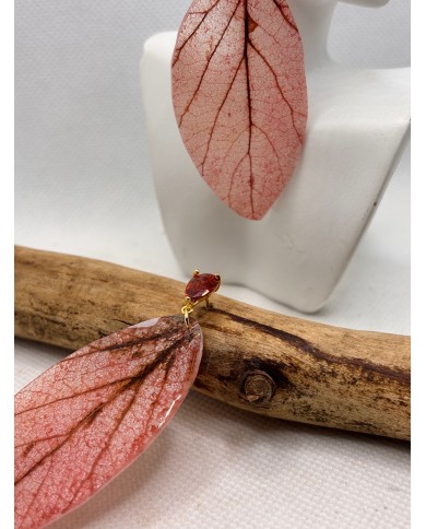 EDICIÓN LIMITADA pendientes artesanos de hoja natural