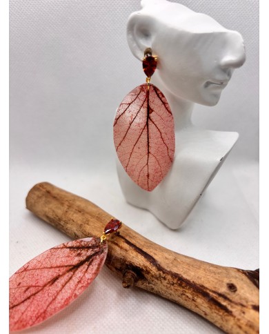 EDICIÓN LIMITADA pendientes artesanos de hoja natural