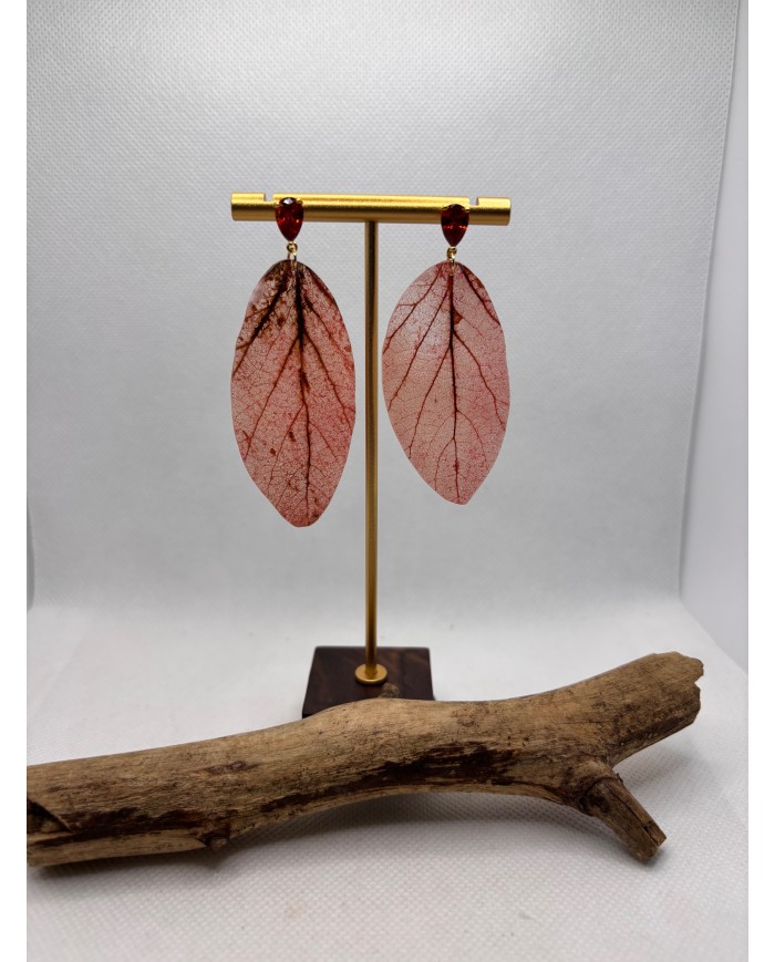 EDICIÓN LIMITADA pendientes artesanos de hoja natural