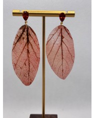 EDICIÓN LIMITADA pendientes artesanos de hoja natural
