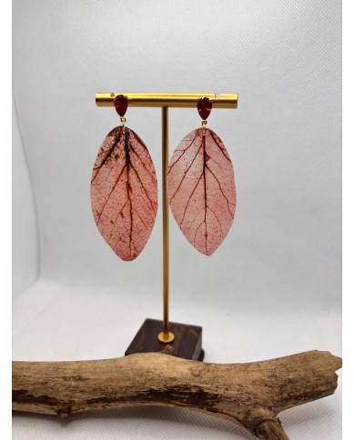 EDICIÓN LIMITADA pendientes artesanos de hoja natural