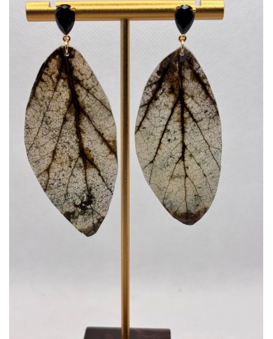 EDICIÓN LIMITADA pendientes artesanos de hoja natural